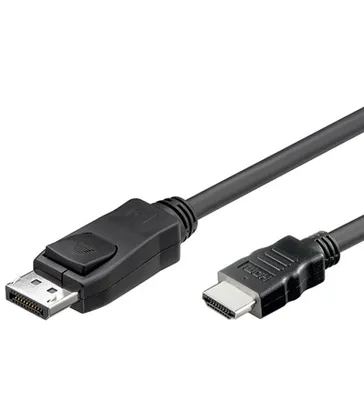 Obrázok produktu pre Alcasa HDMI 5m, 5 m, HDMI, DisplayPort, Samec, Samec, Čierna