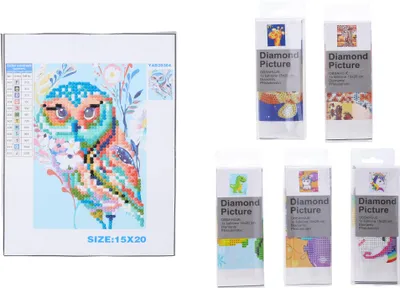 Image de Kit créatif de peinture diamant 15 x 20 cm MIX