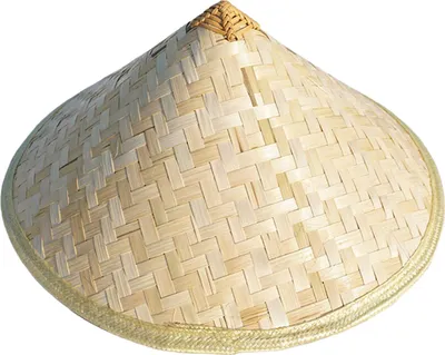 Produktbild von Bambushut mit verstellbarem Kordelzug, atmungsaktivem Netzfutter, chinesischer Strohhut, Sonnenhut mit breiter Krempe, Vintage-Anglerkappe