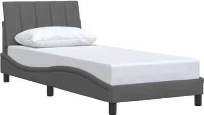 Obrázok produktu pre Rám postele bez matraca Hanko tmavosivá 90x200 cm látka