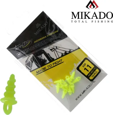 Obrázok produktu pre 10 x 11 mm MIKADO YELLOW POP UP SCREWS skrutky na boilies