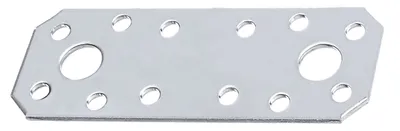 Produktbild von Alberts 25x Flachverbinder Winkelverbinder 96x35x2 0 mm Edelstahl für stabile Holzverbindungen
