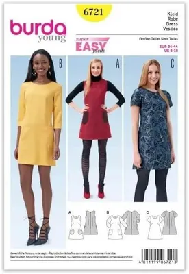 Imagen del producto de Vestido Damen: Vestido de tirantes, disponible en tallas 34-44, patrón sencillo ideal para principiantes