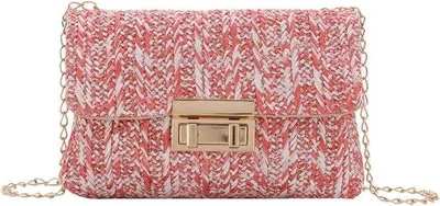 Image de Petit sac à bandoulière rayé pour femme, idéal pour l'été