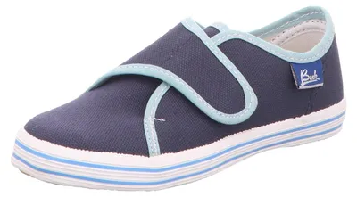 Image de Chaussons en lin pour enfants Beck Bleu, Couleur:bleu, EU Taille:32