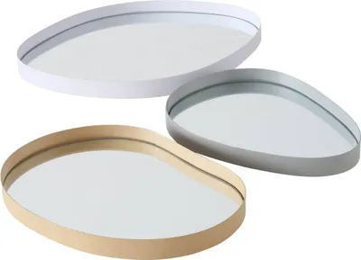 Produktbild von Dekorative Schale WOLKA, Spiegelglas, 3er-Set