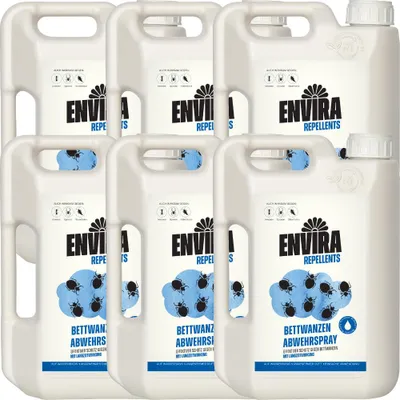Produktbild von Envira Bettwanzen Abwehrspray im Vorteilspack 6x2L