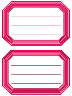 Produktbild von HERMA Buchetiketten rote Randgestaltung 82 x 55 mm 6 Blatt à 2 Etiketten