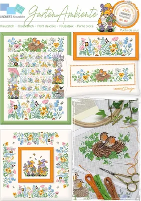 Produktbild von Lindners Kreuzstichvorlage „Gartenatmosphäre“, 164