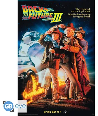 Produktbild von Poster „Zurück in die Zukunft 3“ – Kultfilm – 91,5 x 61 cm
