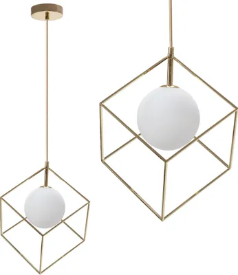 Produktbild von tooLight Pendellampe App1210-1Cp Gold Metall Glas Kugel G9 1-Punkt Licht