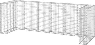 Obrázok produktu pre vidaXL Gabiónová stena pre koše Pozinkovaná oceľ 325x100x110 cm