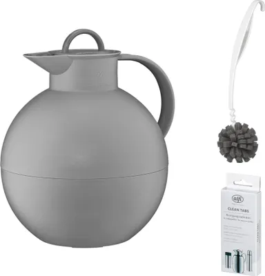 Zdjęcie produktu dla alfi KUGEL Isolierkanne – Vorteilsset mit Reinigungsbürste CLEAN FIX 30 cm + CLEAN TABS (20 Stück)