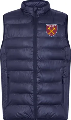 Produktbild von West Ham United FC - Weste für Herren, Wattiert GF1111 (XL) (Marine)
