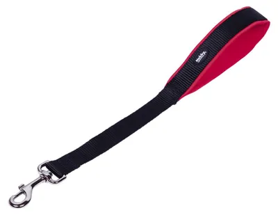 Image de Nobby Laisse courte "Classic Preno" L : 45 cm ; l : 25/30 mm, rouge