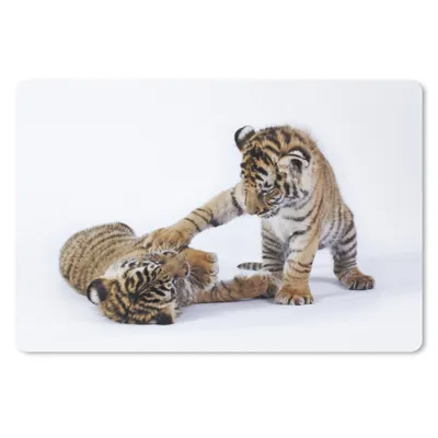 Produktbild von MuchoWow® Mauspad Mousepad Tiger - Jungtier - Weiß 27x18 cm - Mousepads - Maus Mat - Pad - Mausunterlage - Büroartikel - Desk Matten