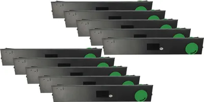 Produktbild von vhbw 10x Farbband Schriftband kompatibel mit Wincor-Nixdorf HighPrint 4915+, 4915XE, 4915, 4920 Nadeldrucker, Bondrucker - Schwarz