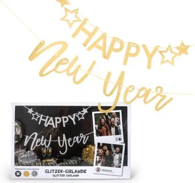Produktbild von Trendhaus Glitzer-Girlande Happy New Year 0 0 STK