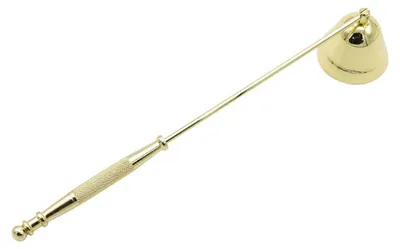 Kerzenlöscher aus Edelstahl, Gold, 21,7 cm Länge
