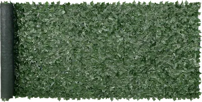 Obrázok produktu pre VEVOR brečtanový plot, 1500 x 4010 mm, zástena na ochranu súkromia, brečtanový plot so sieťovinou a zosilneným spojením, umelý živý plot s lianami ako dekorácia do záhrady, na dvor, na balkón