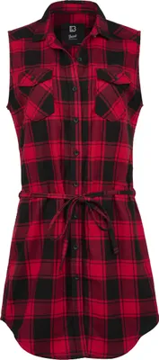 Image de Brandit Women Gracey Longshirt Sleeveless red/black, L