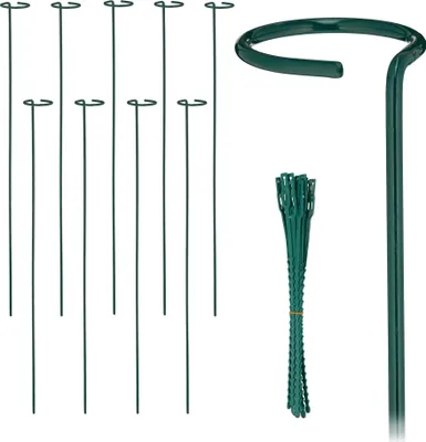 Image de Tuteurs pour plantes en métal, lot de 10