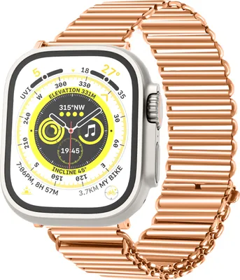Produktbild von Strap-it Apple Watch Stahlarmband Loop (Roségold) - Große: 42 - 44 - 45 - 49mm