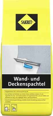 Produktbild von SAKRET Wand- und Deckenspachtel 5 kg