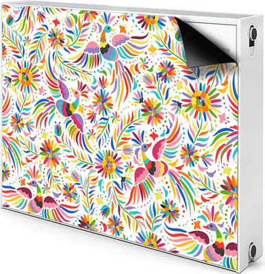 Produktbild von Magnet Heizung Verkleidung Abdeckung Heizung Heizkörperabdeckung 100x60 cm - Vögel