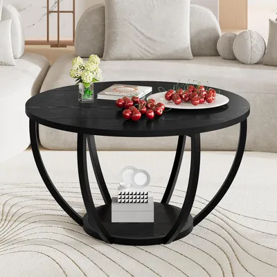 Produktbild von Runder Couchtisch mit Ablagefläche für das Wohnzimmer