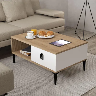 Produktbild von Skye Decor, Hochwertiger Nesting Tisch (3 Teile) Sapphire Oak | 100% Melamin | 1001