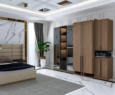 Zdjęcie produktu dla Modna szafa z nowoczesnymi akcentami i eleganckim wykończeniem