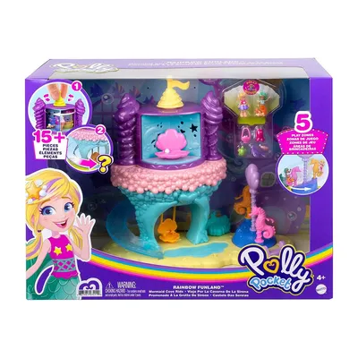 Immagine prodotto di Polly Pocket arcobaleno unicorno divertente sirena baia