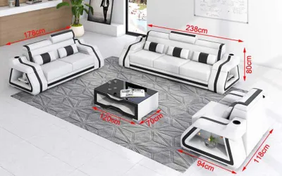 Obrázek produktu pro Křeslo, bílá a černá barva, moderní design, vhodné do obývacího pokoje, pohodlné, elegantní