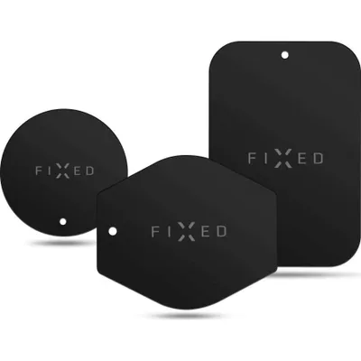 Obrázek produktu pro Příslušenství FIXED Icon Plates sada náhradních plíšků k magnetickým držákům, černá