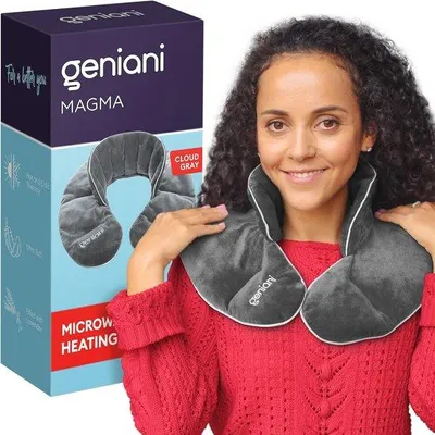 Imagen del producto de Almohadilla eléctrica para calentar el cuello y los hombros, con aromaterapia y función de relajación. Calentador de cuello inalámbrico para aliviar el dolor