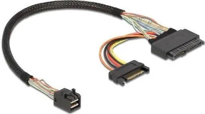 Productafbeelding van U.2 SFF-8643 connector > U.2 SFF-8639 connector + SATA-voeding, 30 cm