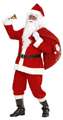 Immagine prodotto di Costume completo da Babbo Natale con travestimento e parrucca M/L