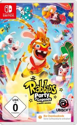 Immagine prodotto di Rabbids: Party of Legends (codice nella confezione) - Nintendo Switch | Divertente gioco di società con oltre 50 minigiochi, multiplayer locale