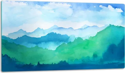 Image de Planche à découper en verre Plaque de recouvrement pour cuisinière Vitrocéramiquefeld Universal 52x30 cm, Landsachft