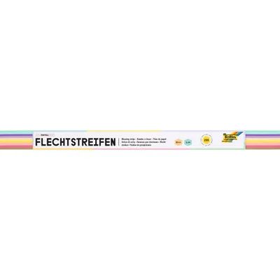 Zdjęcie produktu dla folia 70310 folia Bastelset Flechtstreifen farbsortiert 200 St.