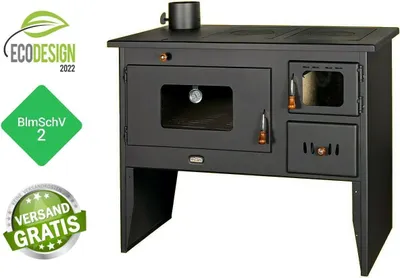 Produktbild von Küche Holzofen Herd Beine Backofen Prity 2P50 linker Schornstein 16 kW