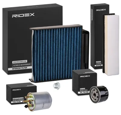 Produktbild von RIDEX Filterset Inspektionspaket Filtersatz für RENAULT TWINGO II (CN0)