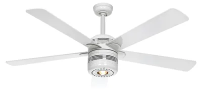 Immagine prodotto di Ventilatore da soffitto con luce e catene ALU Bianco 132 cm