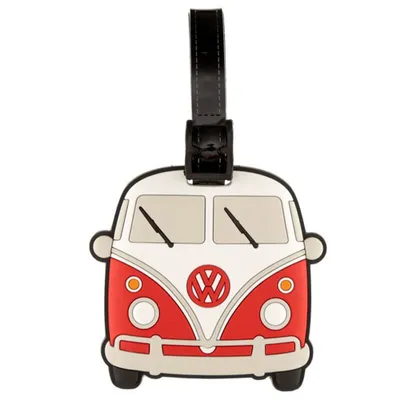 Zdjęcie produktu dla Zawieszka bagażowa Volkswagen VW T1 Camper Bus - czerwona - na plecak