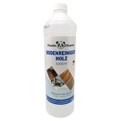 Produktbild von PandaCleaner Holzboden Reiniger - 1000ml zur Parkett Reinigung & Laminat Pflege - Nachhaltige Pflege von Holzböden - Parkett Reiniger - Holzreiniger