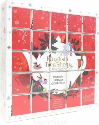 Image de Set de thés de Noël. Calendrier de l'Avent rouge (25x2) BIO 50 g