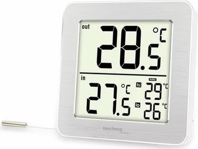 Produktbild von Technoline WS 7049, Freistehend, Drinnen, F, °C, Digital, Tisch, Wand, Rechteckig