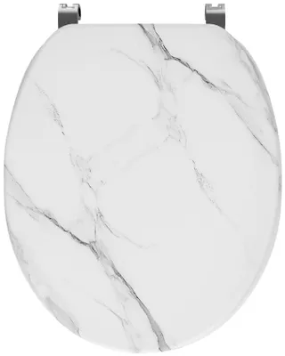 Produktbild von Ribelli WC Sitz mit Absenkautomatik, Toilettendeckel O-Form in Viele Motiven , Klodeckel Einfache Montage, Leicht zu Reinigen, ca. 46 x 37cm
