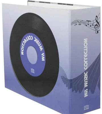Imagen del producto de Soporte para discos de vinilo - 20,5 x 8,2 x 23,6 cm -